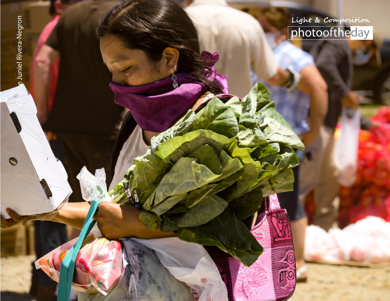 The Lady with the Violet Scarf by Jose Juniel Rivera-Negron - Documentary Photography, Photojournalism, Photo of the Day, Art Photography, Hope
