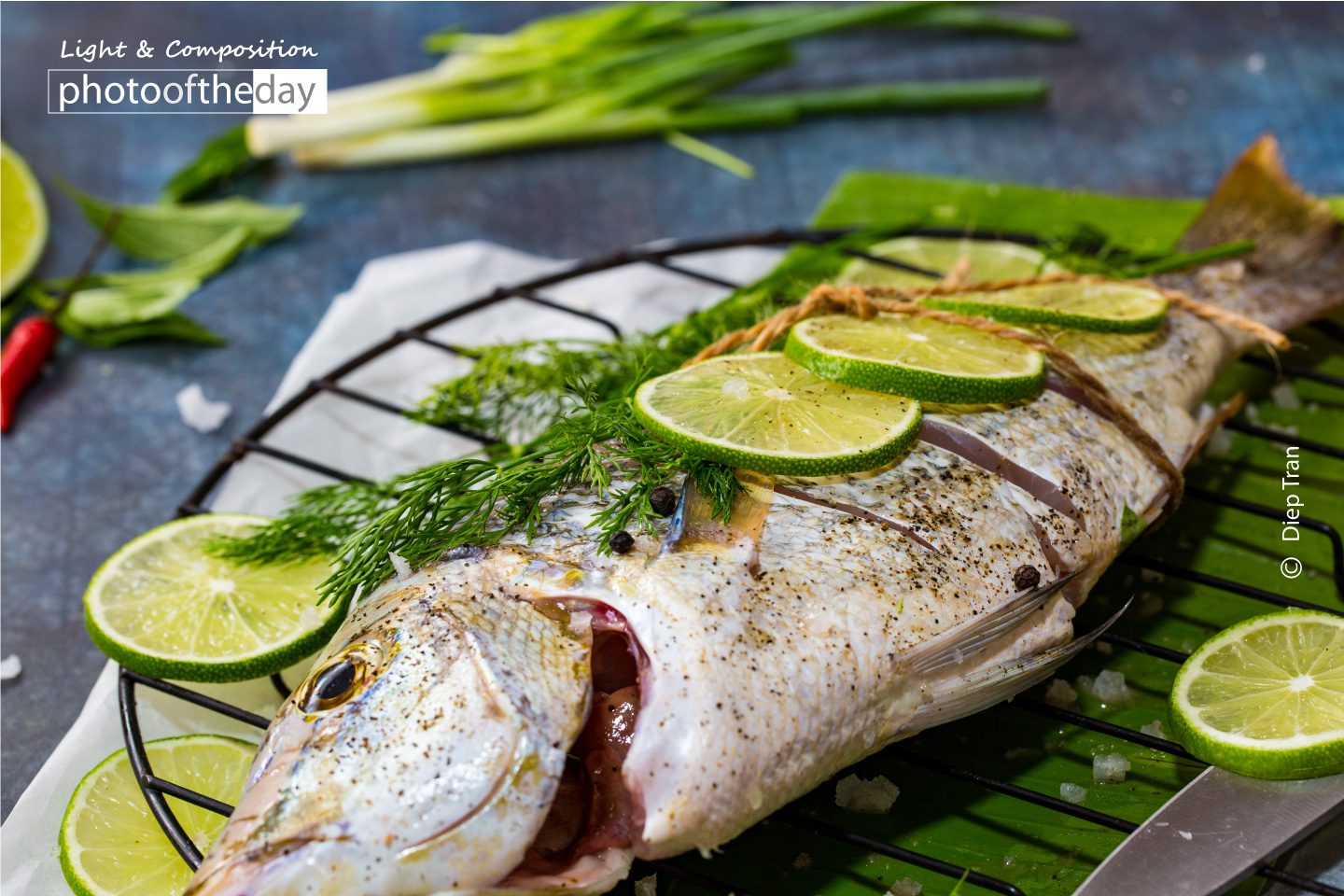 Grilled Fish with Lime by Diep Tran - Food Photography, Photography Awards, Photo of the Day, Diep Tran, Light & Composition University