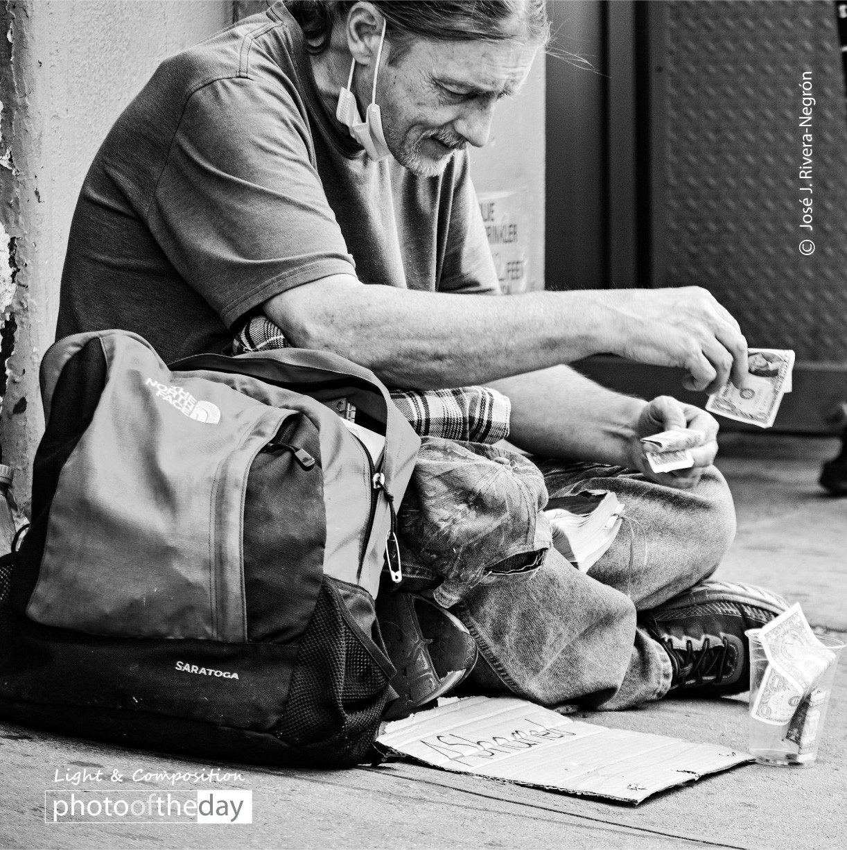 A Homeless on the Sidewalk by Jose Juniel Rivera-Negron A Homeless on the Sidewalk by Jose Juniel Rivera Negron