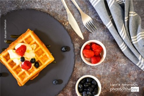 Waffle Treat by Adriaan Pretorius - Food Photography, Photography Awards, Photo of the Day, Adriaan Pretorius, Online Photography Courses