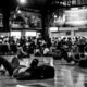 Travelers Resting on the Station Floor - Fine Art Photography Print, Limited Edition Photography, Black and White Photography, Human Emotion Photography, Contemporary Art Photography