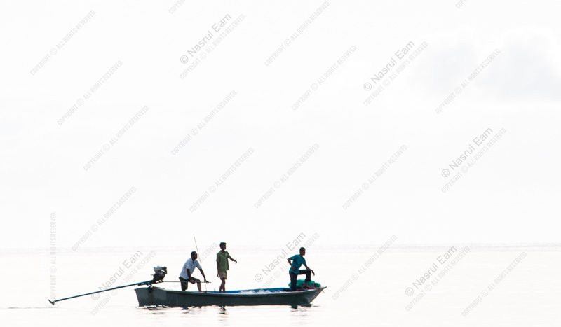 Three Men on a Sunlit Sea - Fine Art Photography Prints, Limited Edition Photography, Luxury Photography Art,  Art Photography for Collectors, High-End Photography Prints