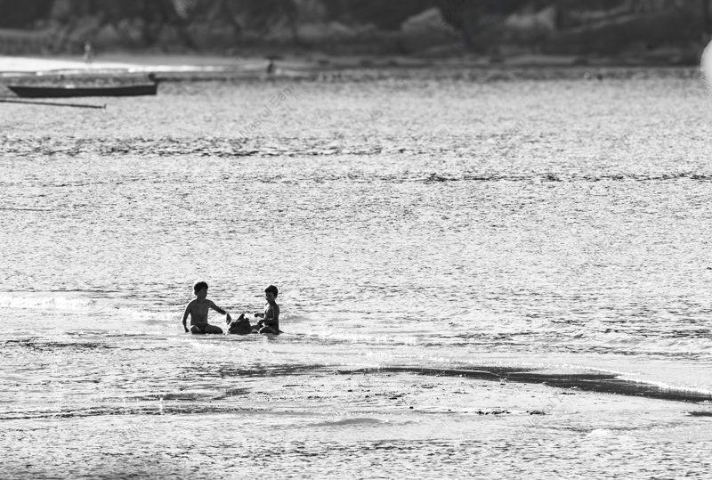 Two Boys in the Sunlit Shallows - Fine Art Photography Prints, Limited Edition Photography, Giclée Print, Art Photography Investment,  Contemporary Art Photography