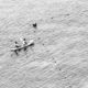 Two Paddlers and the Buoy Line - Fine Art Photography Print, Limited Edition Photography, Black and White Photography,  Art Photography Print,  Luxury Photography Art