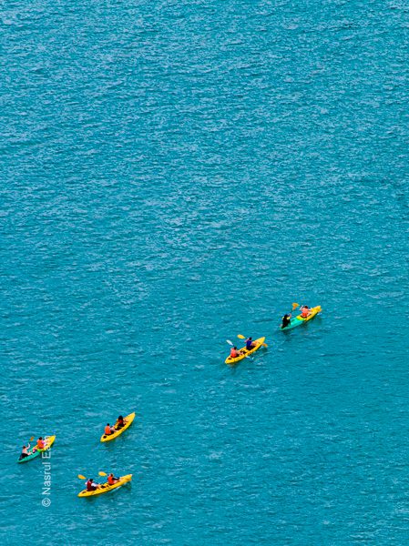 Yellow Kayaks on a Turquoise Sea Yellow Kayaks on a Turquoise Sea - Fine Art Photography Print, Limited Edition Photography, Giclée Print,  Luxury Photography Art, Art Photography Investment