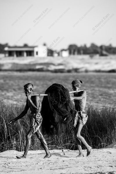 Two Fishermen on the Sandy Bank Two Fishermen on the Sandy Bank - Fine Art Photography Print, Limited Edition Photography, Giclée Print, Art Photography, Fine Art Prints