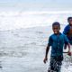 Three Boys in the Ocean Surf - Fine Art Photography Print, Limited Edition Photography, Giclée Print, Ocean Photography,  Contemporary Art Photography