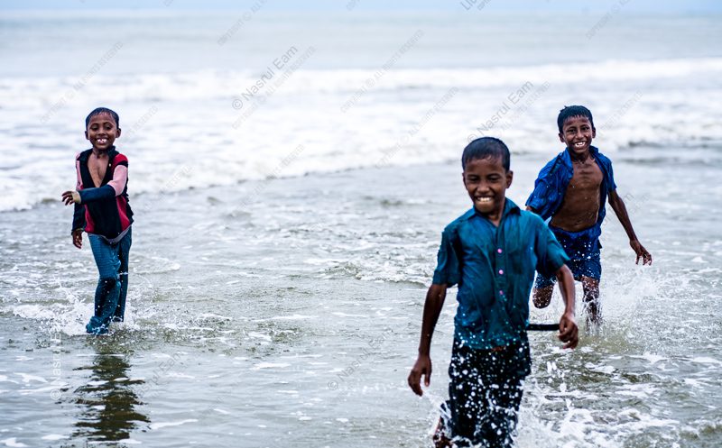 Three Boys in the Ocean Surf - Fine Art Photography Print, Limited Edition Photography, Giclée Print, Ocean Photography,  Contemporary Art Photography