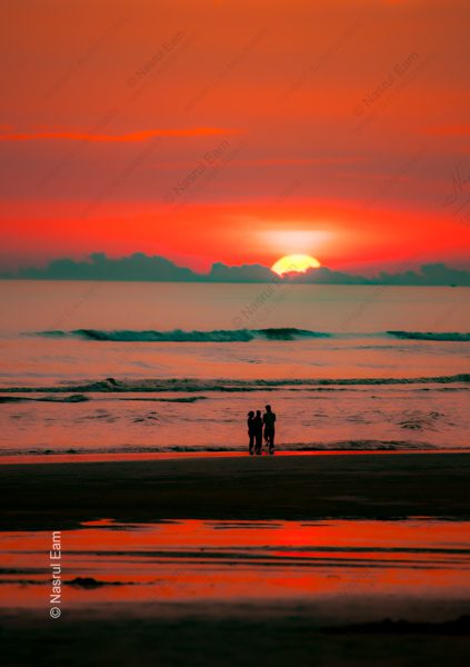 Three Figures at the Crimson Tide Three Figures at the Crimson Tide - Fine Art Photography Print, Limited Edition Photography, Luxury Photography Art, Giclée Print, Art Photography Investment