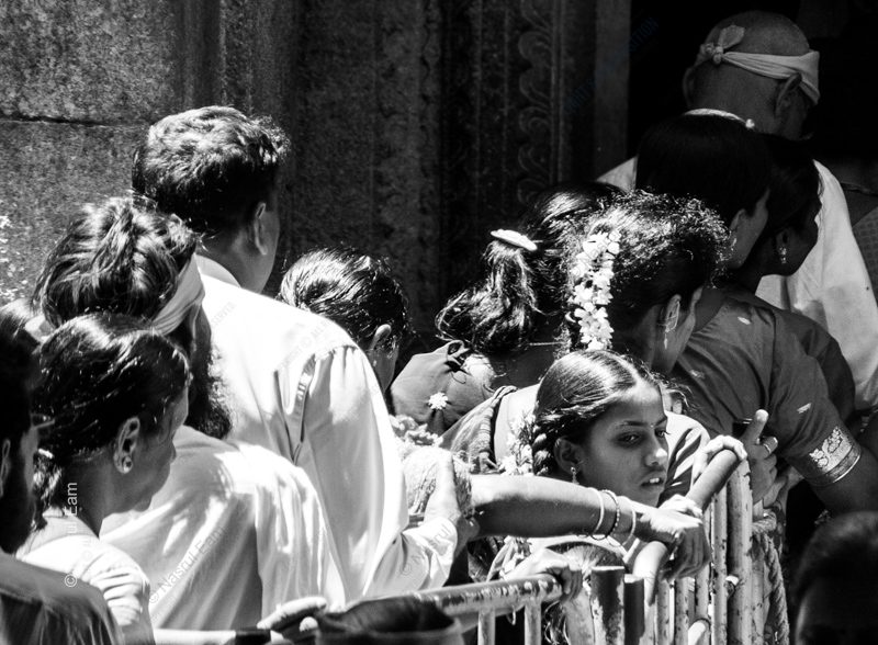 A Gaze in the Pilgrim's Queue A Gaze in the Pilgrim's Queue - Fine Art Photography Print, Limited Edition Photography, Giclée Print, Monochrome Photography, Documentary Photography