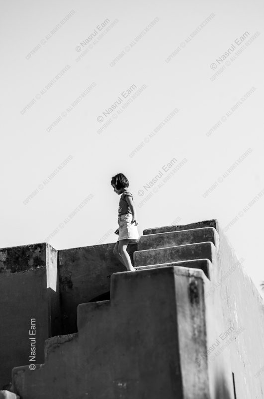 A Child Descending the Steps A Child Descending the Steps