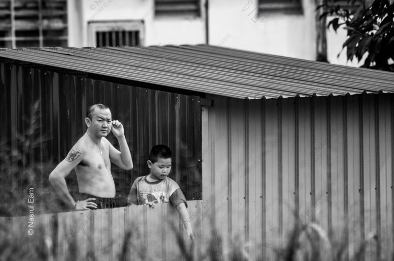 Man and Boy at the Tin-Walled Window - Fine Art Photography Print, Limited Edition Print, Black and White Photography, Giclée Print,  Art Photography
