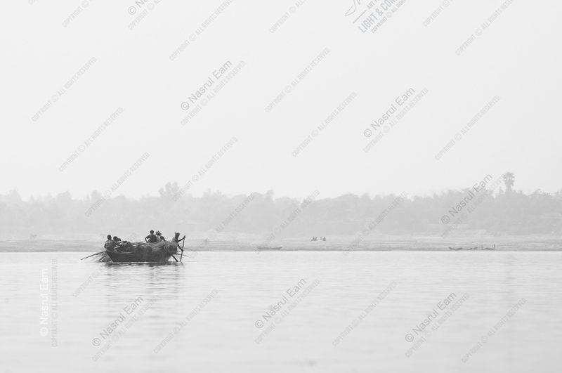 A River Crossing in the Haze A River Crossing in the Haze - Fine Art Photography Prints, Limited Edition Photography, Luxury Photography Art, Monochrome Photography, Art Photography Prints