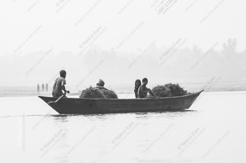 Four Children on the River at Dawn - Fine Art Photography Print, Limited Edition Photography, Giclée Print,  Museum Quality Photography, Art Photography Investment