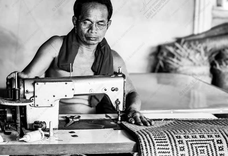 The Artisan at His Sewing Machine The Artisan at His Sewing Machine - Fine Art Photography Print, Limited Edition Photography, Giclée Print, Black and White Photography, Art Photography