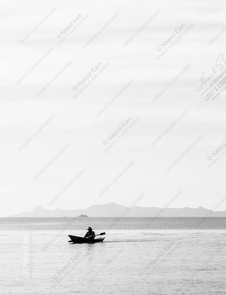 A Lone Boatman, Distant Shore - Fine Art Photography Prints, Limited Edition Photography, Luxury Photography Art, Photography Prints for Collectors,  Museum-Quality Photography