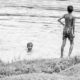 Three Boys at the River's Edge - Fine Art Photography Print, Limited Edition Photography, Black and White Photography, Museum-Quality Photography, Contemporary Art Photography