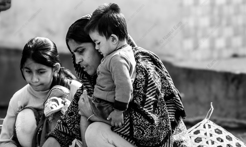 A Mother with Her Two Children - Fine Art Photography Prints, Limited Edition Photography, Giclée Print,  Museum-Quality Photography,  Art Photography for Sale