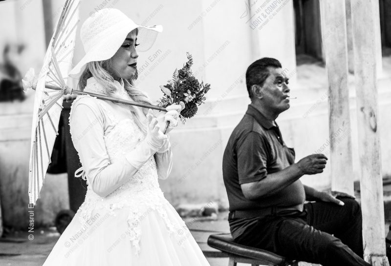 Woman with Parasol, Man with Cigarette Woman with Parasol, Man with Cigarette - Fine Art Photography Print, Limited Edition Photography, Black and White Photography, Giclée Print,  Art Photography