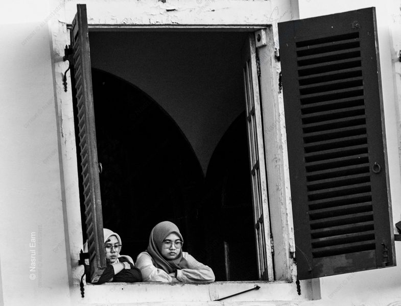 Two Women at the Open Window - Fine Art Photography Print, Limited Edition Photography, Black and White Photography,  Fine Art Print, Photography Art