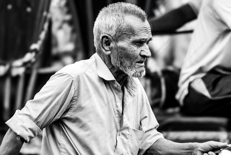 The Weathered Man in Profile