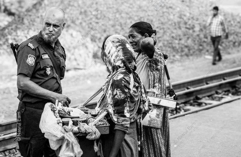 An Exchange by the Railway Line - Fine Art Photography Print, Limited Edition Photography, Black and White Photography, Documentary Photography, Art Photography Investment