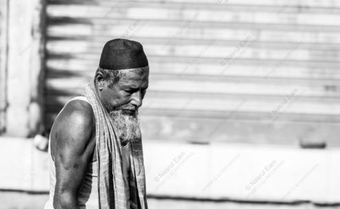 A Laborer's Quiet Contemplation - Photography Portraits, Fine Art Photography Prints, Documentary Photography, Visual Storytelling, Monochrome Photography, Human Condition Art