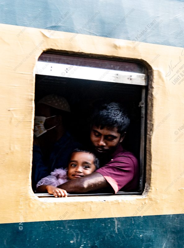 Father and Child at the Train Window