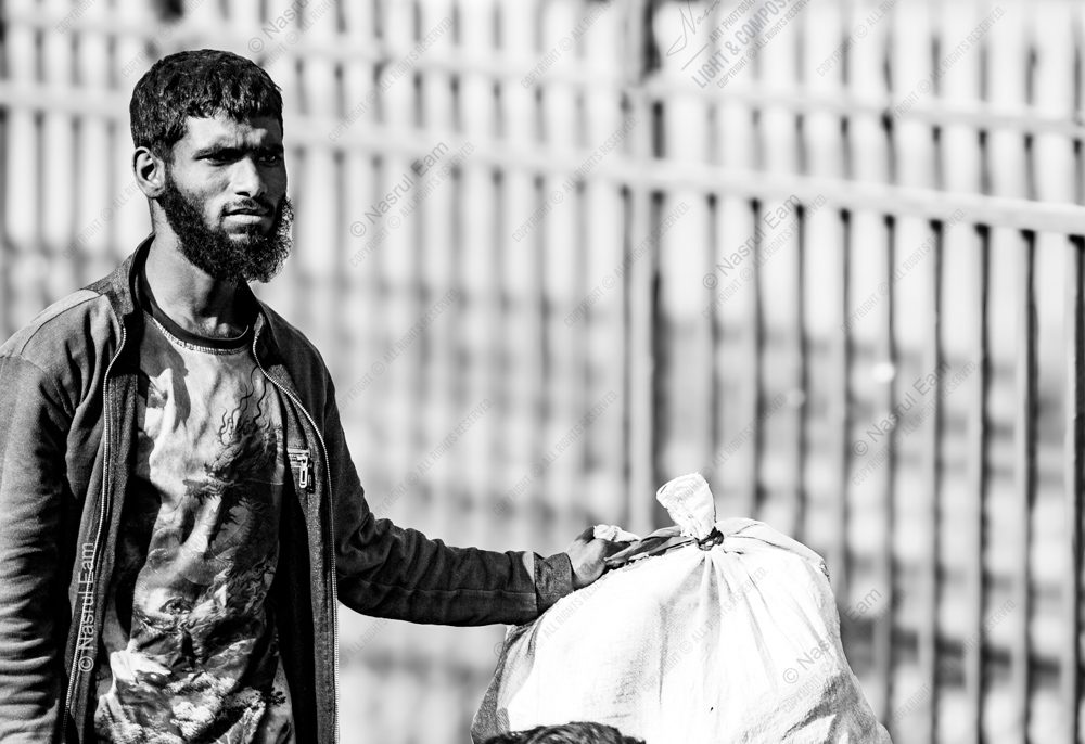 A Portrait of Enduring Spirit Amidst Daily Toil