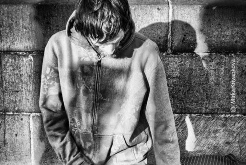 A Beggar on Charles Bridge by Mirka Krivankova - Photojournalism, Photography Awards, Street Photography, Mirka Krivankova, Prague