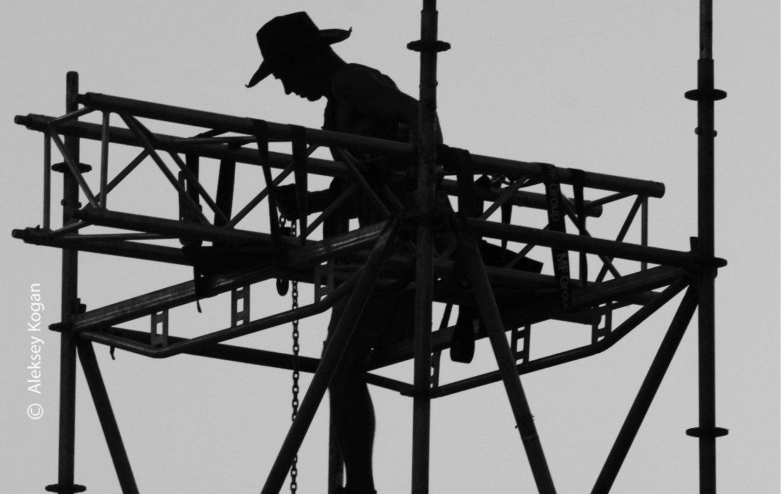 Working at Height by Aleksey Kogan Working at Height by Aleksey Kogan - Photojournalism, Art Photography, Photography Awards, Aleksey Kogan, Photo of the Day