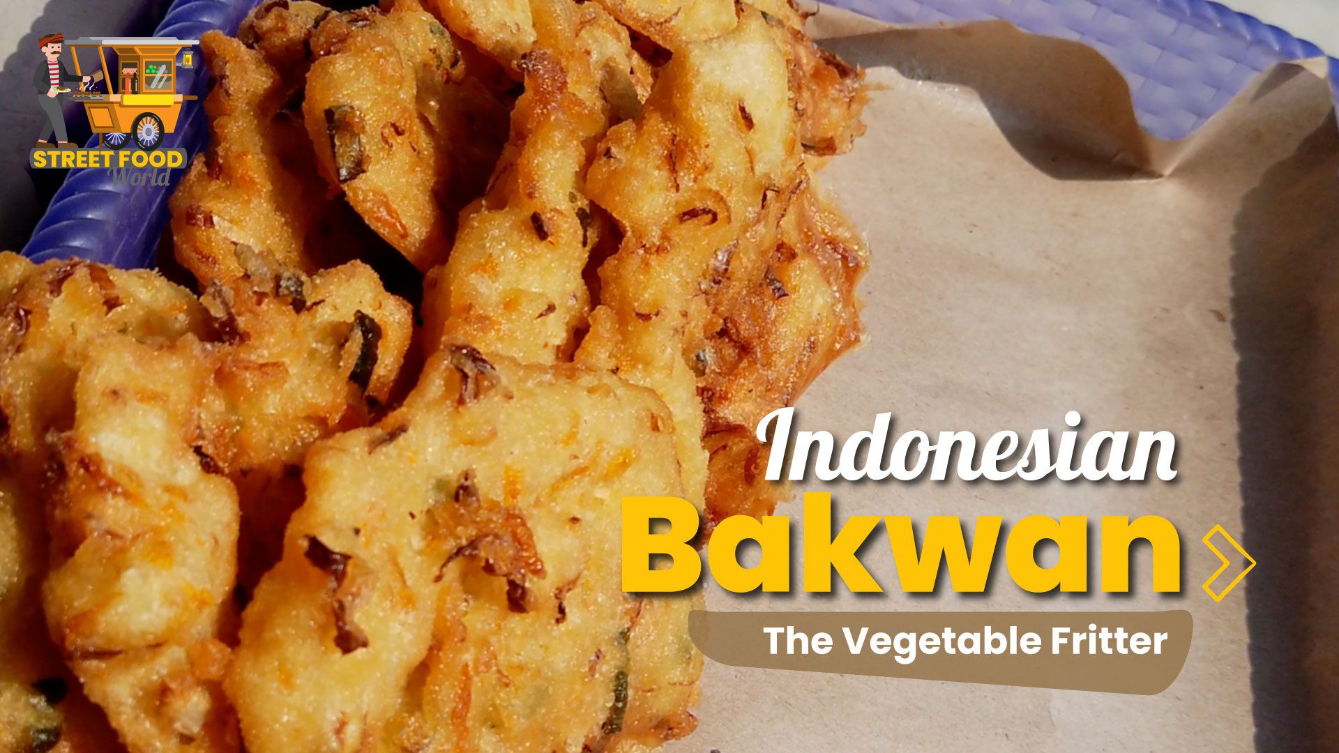 Bakwan - Bakwan, Indonesian street food, gorengan, vegetable fritter, street food