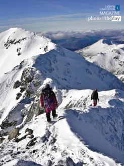 Descending the Espigüete Peak by Félix Sánchez-Tembleque