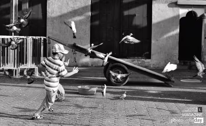 Playtime at the Market by Jim Alonzo