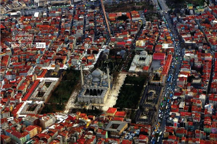 Fatih Camii by Ersavaş Güdül - Aerial Photography, Photo of the Day, Istanbul Photography, Fatih Camii, Award Winning Photography