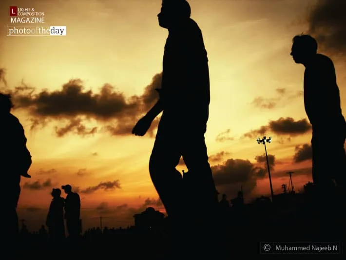Evening Silhouette of Kanyakumari by Muhammed Najeeb