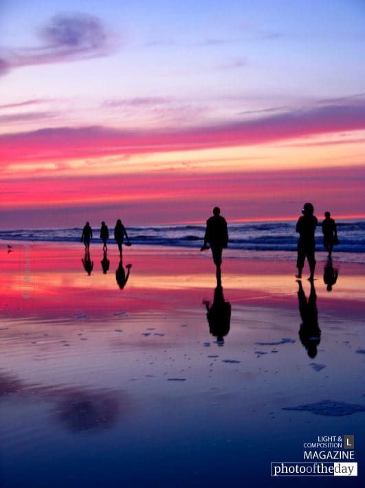Sunrise on the Beach, by Marina Hof