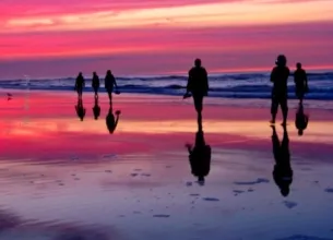 Sunrise on the Beach by Marina Hof