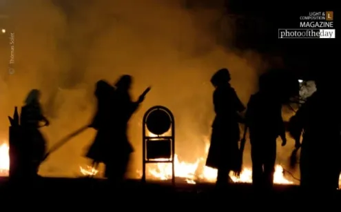 Fasnet - City Afire Awaiting Spring, by Thomas Solet - Motion Photography, Photojournalism, Photography Awards, Photo of the Day, Art Photography