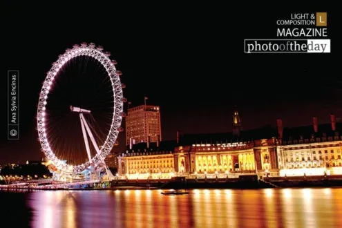 London Eye at Night by Ana Sylvia Encinas