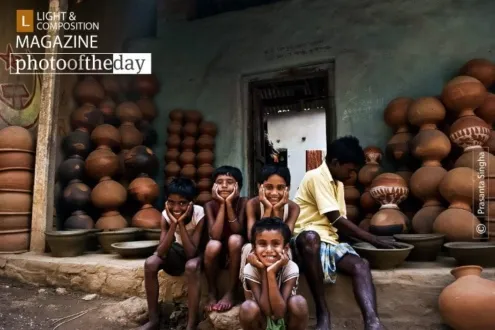 Folks at Panchmura by Prasanta Singha