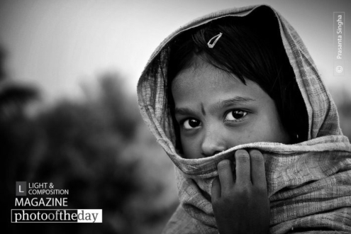 The Shy Little Girl by Prasanta Singha