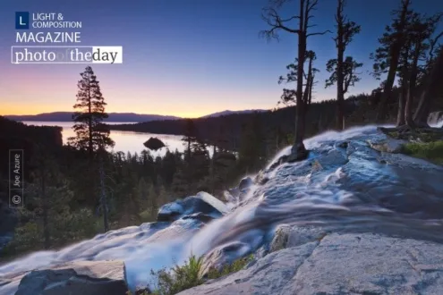 Dawn at Eagle Falls by Joe Azure - Sunrise Photography, Nature Photography, Landscape Photography, Award Winning Photography, Photography Education