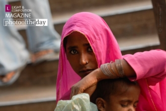 Woman in India by Kristian Bertel