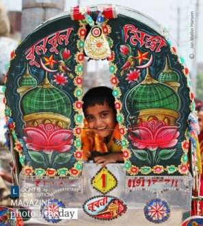 Boy in Rickshaw by Jan Møller Hansen - Photojournalism, Street Photography, Documentary Photography, Travel Photography, Award-Winning Photography