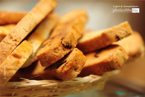 Freshly Made Biscotti by Rabih Madi - Food Photography, Photography Awards, Photo of the Day, Light & Composition University, Online Photography Courses