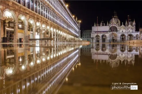 Reflections in the Piazza by Mark Paulda