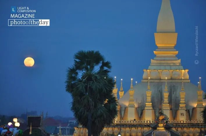 Sunset upon Vientiane by Ryszard Wierzbicki
