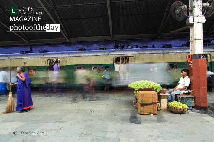 A Local Railway Station by Dipanjan Mitra