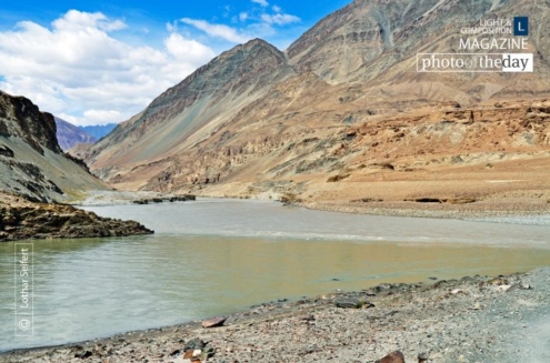 Sangam Point, by Lothar Seifert - Landscape Photography, Sangam Point, Ladakh, Photo of the Day, Award Winning Photography